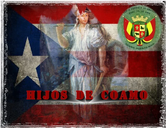 About Hijos de Coamo Puerto Rico Logo 2019. Puerto Rican Genealogy and about Hijos de Coamo, Puerto Rico